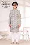 Sangeet Rayon Classic Rayon Kids Long Kurta Full Sleeves